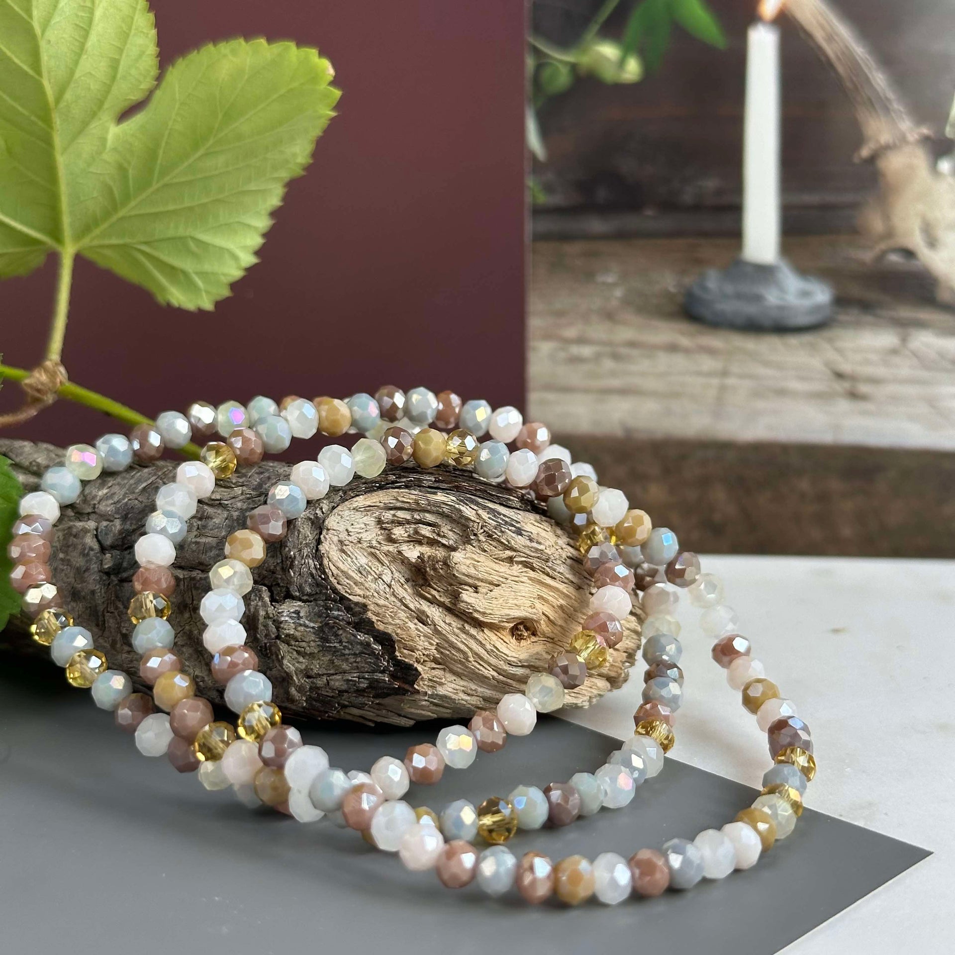 Armband ANNA Nature - Set med 3 st