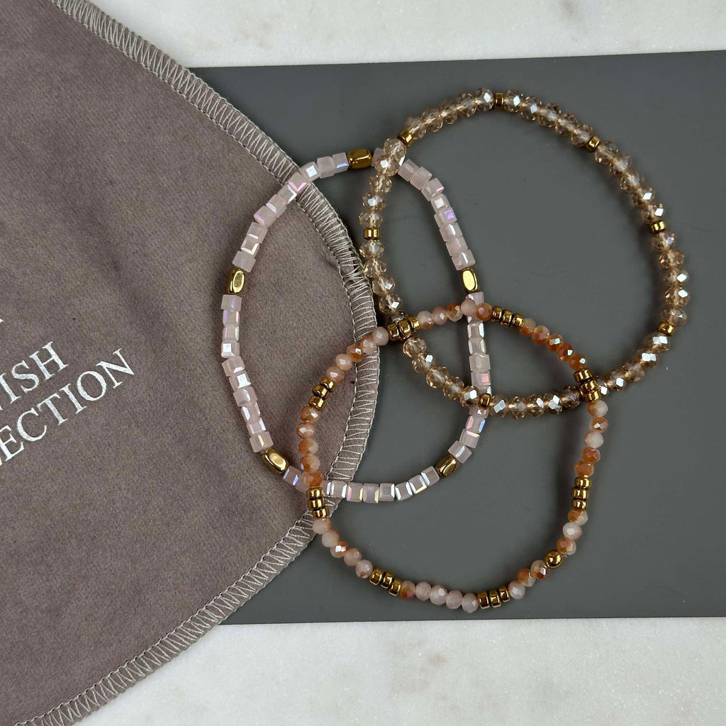 Armband Merle Natur - Set med 3 st