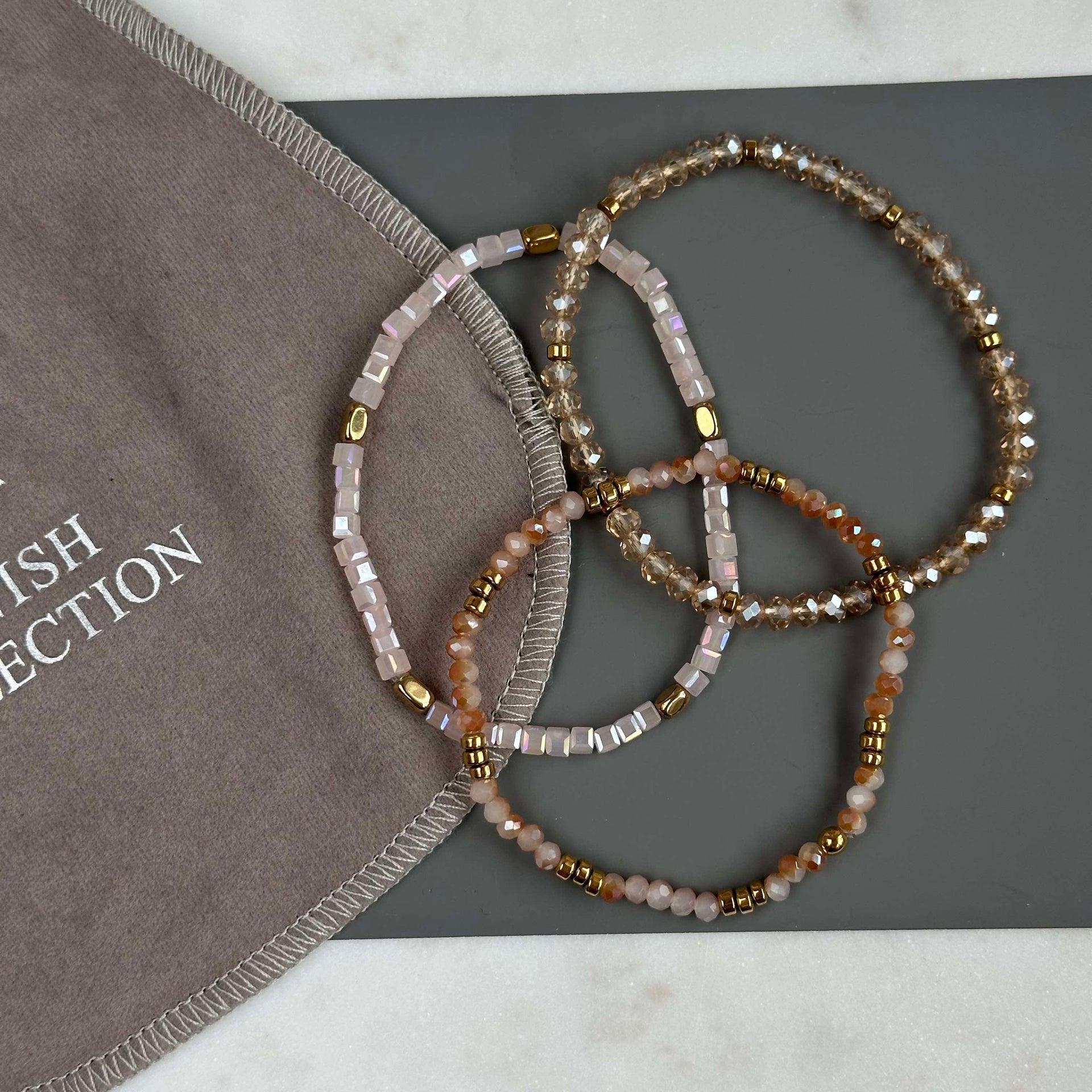 Armband Merle Natur - Set med 3 st