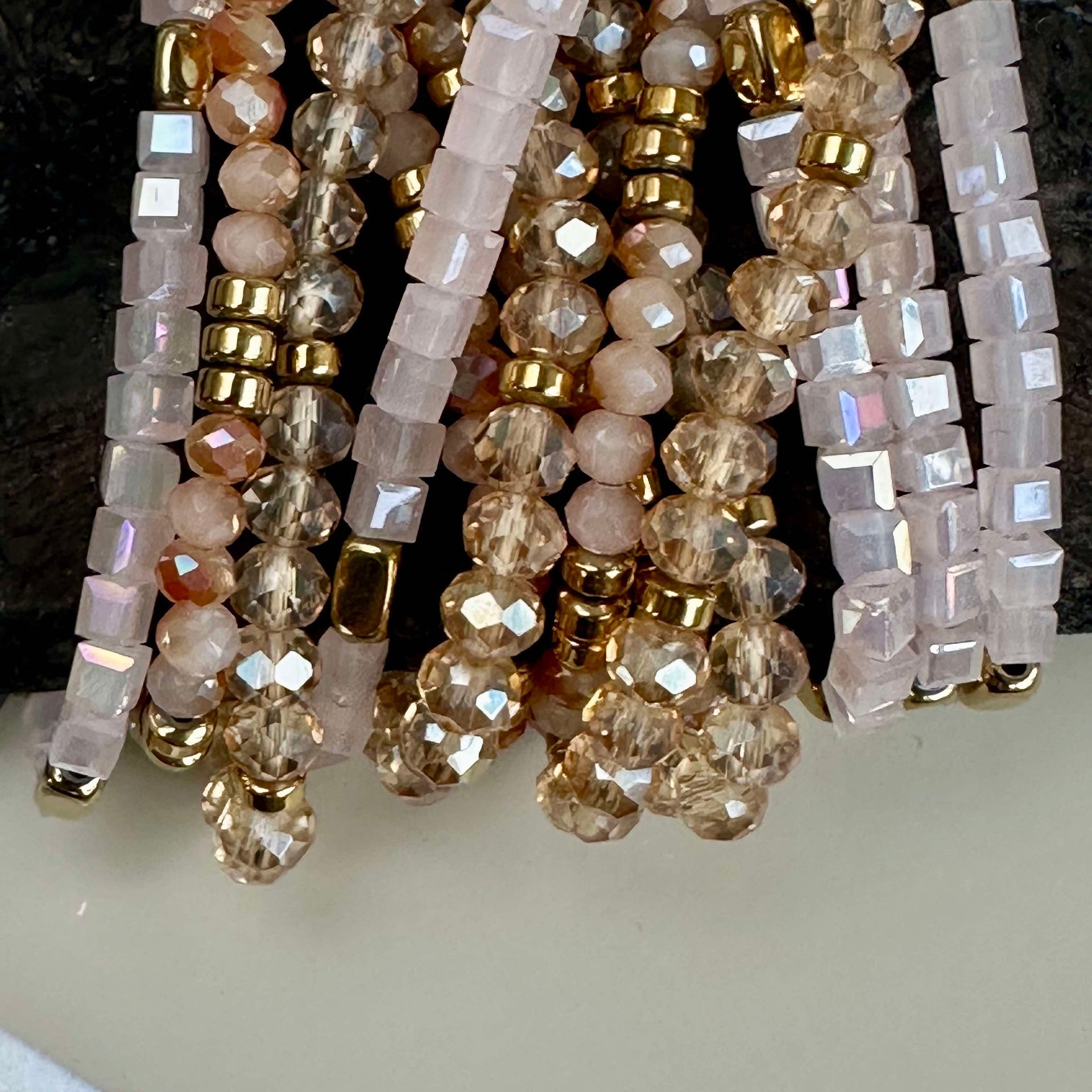 Armband Merle Natur - Set med 3 st