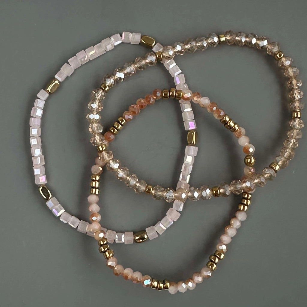 Armband Merle Natur - Set med 3 st