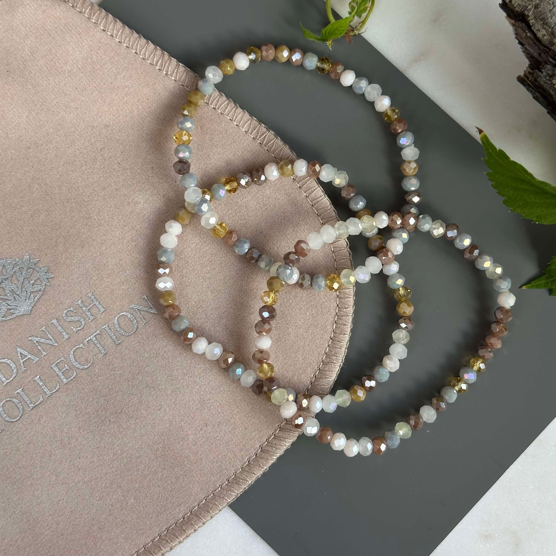 Armband ANNA Nature - Set med 3 st