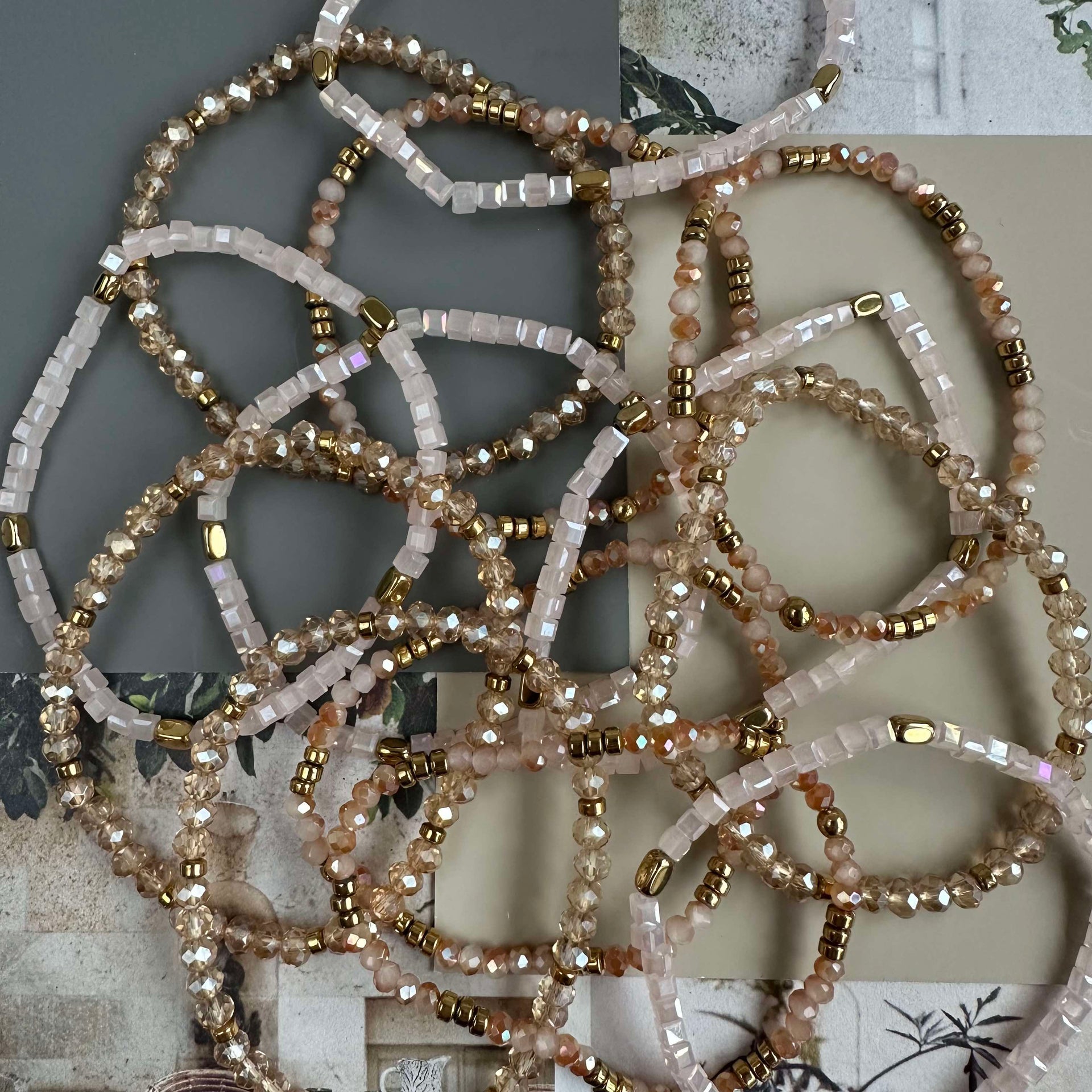Armband Merle Natur - Set med 3 st