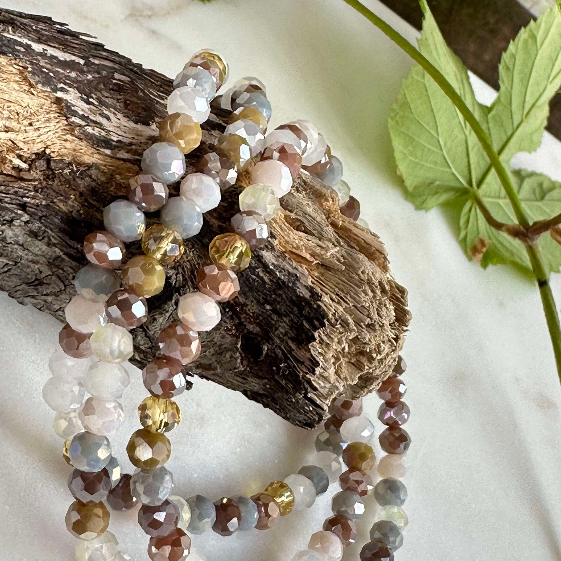 Armband ANNA Nature - Set med 3 st