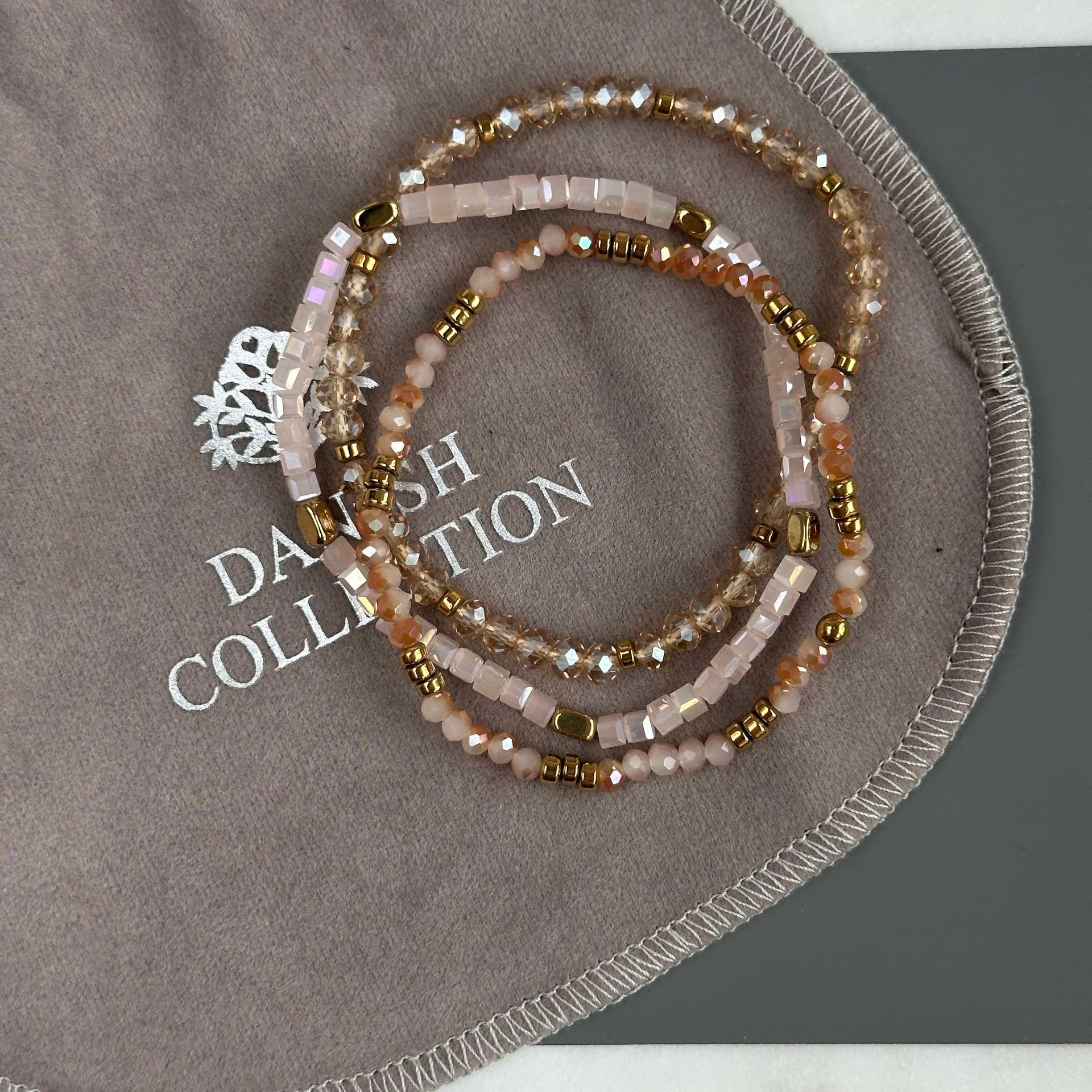 Armband Merle Natur - Set med 3 st