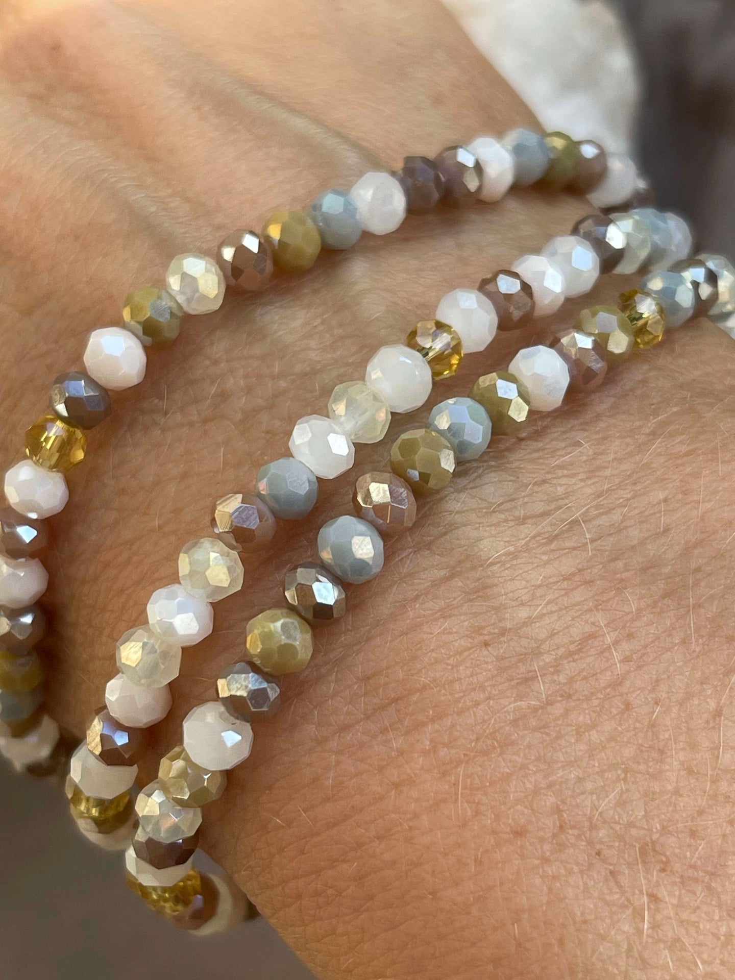 Armband ANNA Nature - Set med 3 st