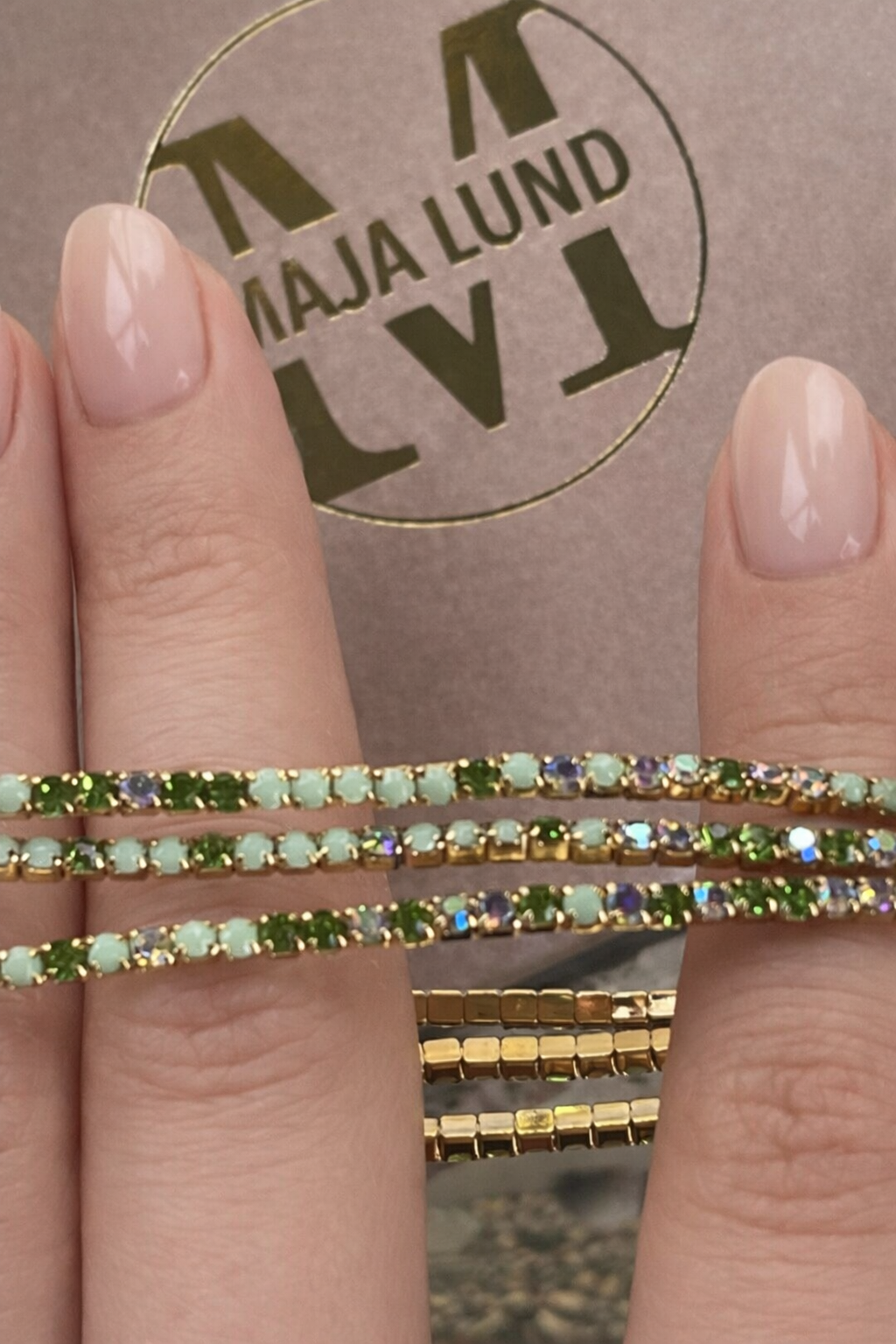 Armband Elare Set/3 - Pistachio
