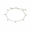Armband med hjärtan - Silverpläterat